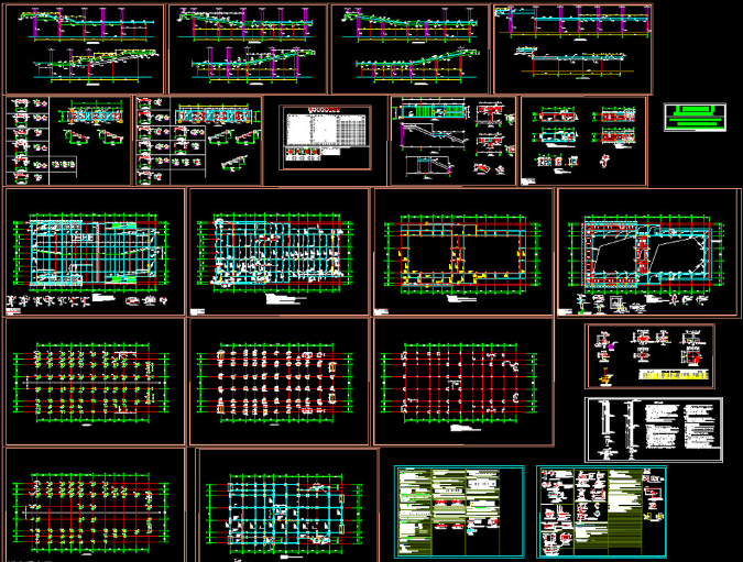 鸡西钢结构报告厅图纸