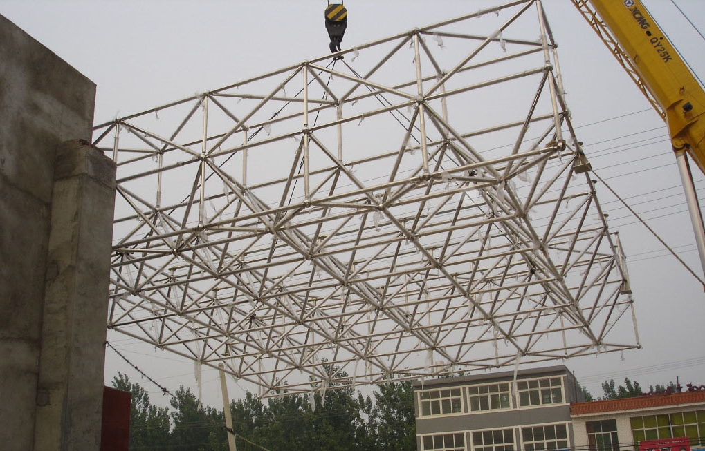 鸡西不锈钢门头网架安装