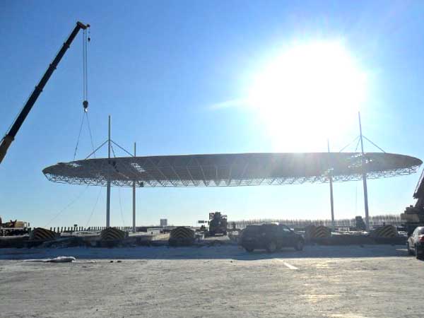 鸡西加油站网架案例